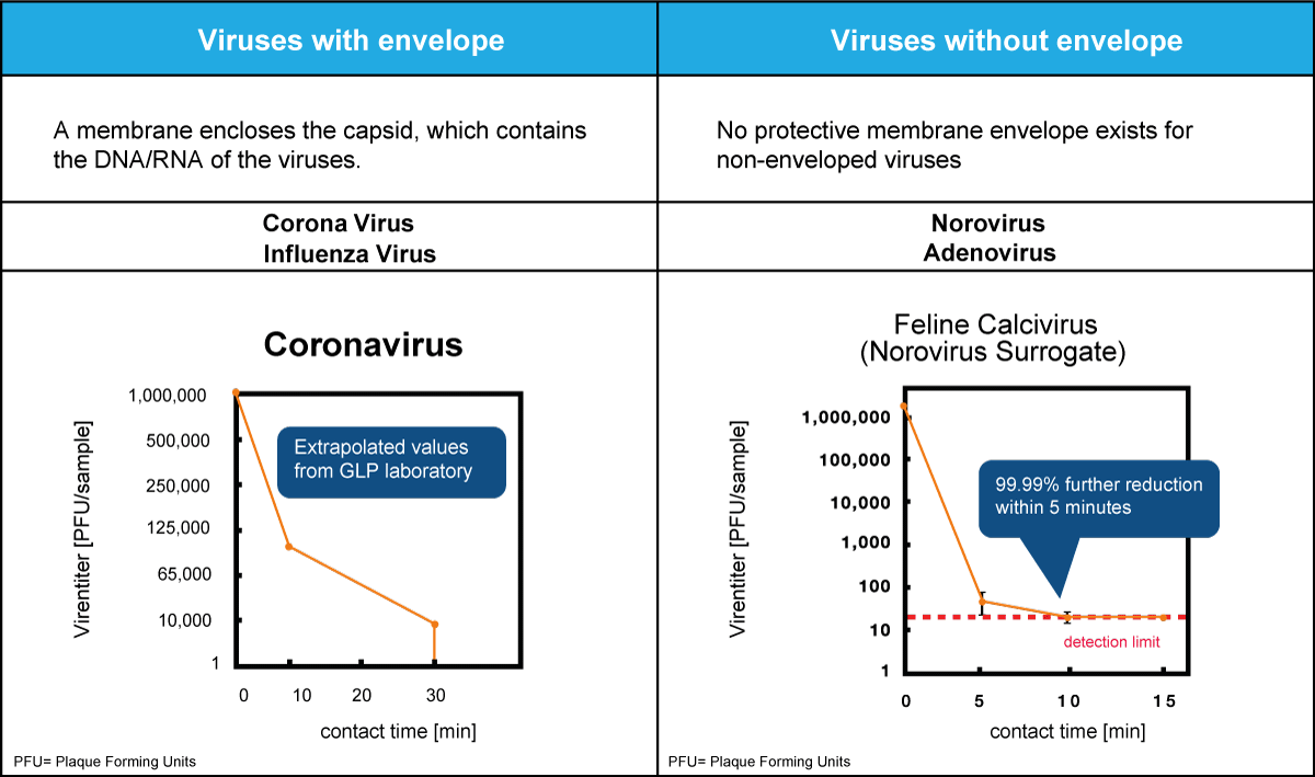 Coronaviruses are destroyed